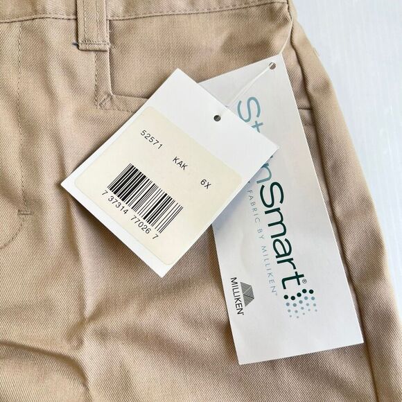 Lot Of 2 Classroom Uniforms Girls Bermuda Shorts Size 6X Khaki NEW - Picture 3 of 10